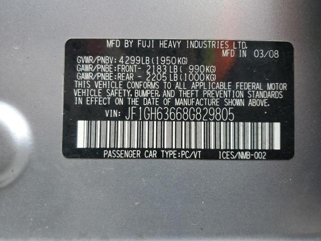 Photo 11 VIN: JF1GH63668G829805 - SUBARU IMPREZA OU 