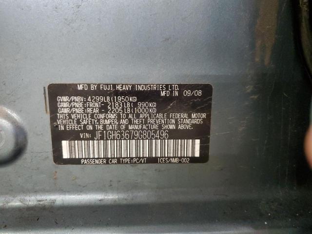 Photo 12 VIN: JF1GH63679G805496 - SUBARU IMPREZA OU 