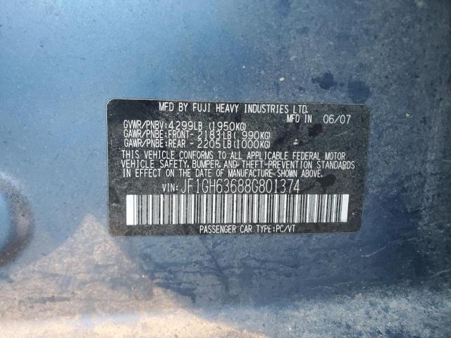 Photo 11 VIN: JF1GH63688G801374 - SUBARU IMPREZA 