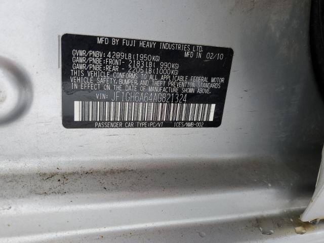 Photo 11 VIN: JF1GH6A64AG821324 - SUBARU IMPREZA 