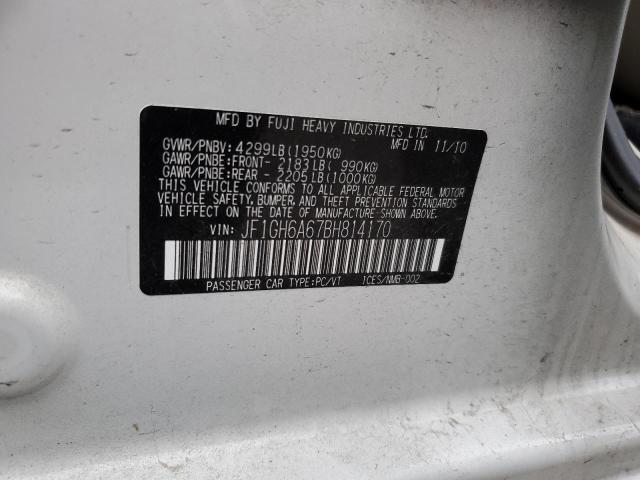 Photo 11 VIN: JF1GH6A67BH814170 - SUBARU IMPREZA 2. 