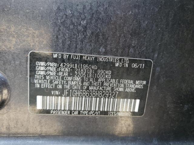 Photo 13 VIN: JF1GH6B63BH829327 - SUBARU IMPREZA 