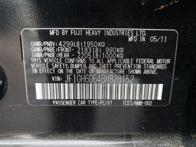 Photo 11 VIN: JF1GH6D64BH828152 - SUBARU IMPREZA 