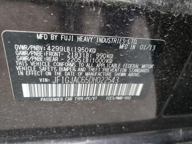 Photo 9 VIN: JF1GJAC65DH022543 - SUBARU IMPREZA PR 