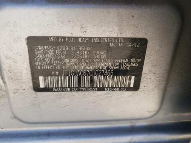 Photo 11 VIN: JF1GJAC67CH027466 - SUBARU IMPREZA 