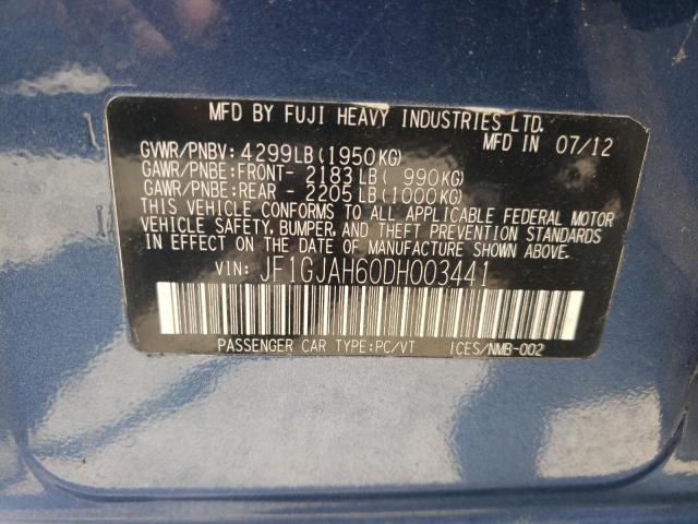 Photo 11 VIN: JF1GJAH60DH003441 - SUBARU IMPREZA LI 