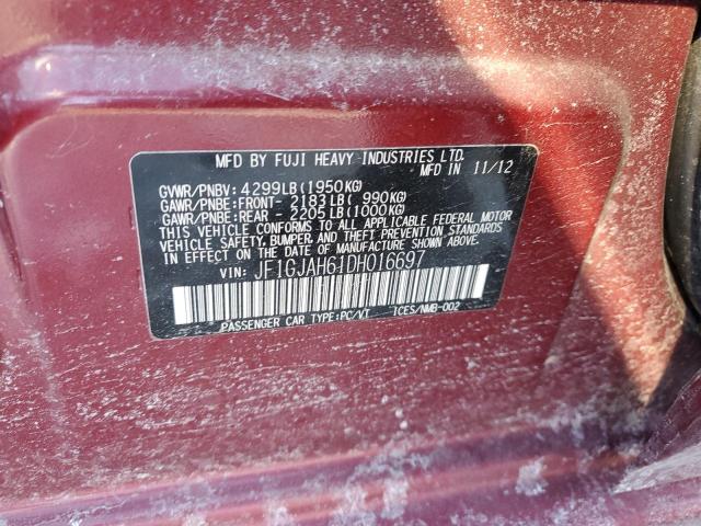 Photo 11 VIN: JF1GJAH61DH016697 - SUBARU IMPREZA LI 