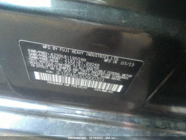 Photo 8 VIN: JF1GPAA63D2900703 - SUBARU IMPREZA WAGON 