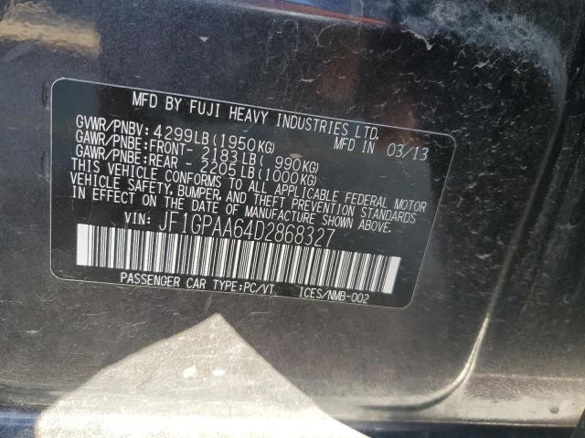 Photo 11 VIN: JF1GPAA64D2868327 - SUBARU IMPREZA 