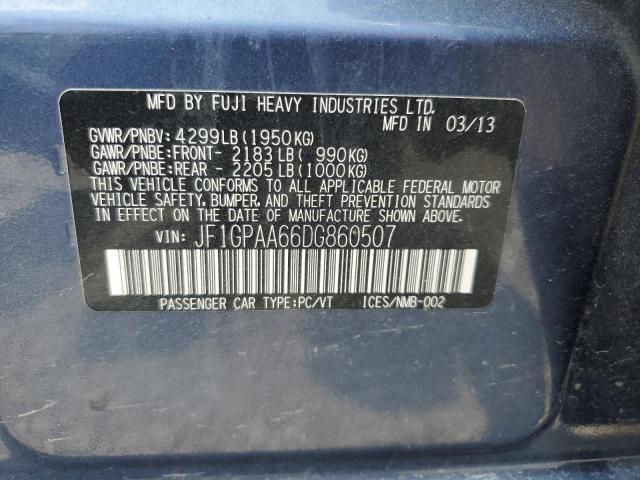 Photo 11 VIN: JF1GPAA66DG860507 - SUBARU IMPREZA 