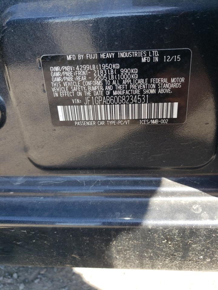 Photo 12 VIN: JF1GPAB60G8234531 - SUBARU IMPREZA 