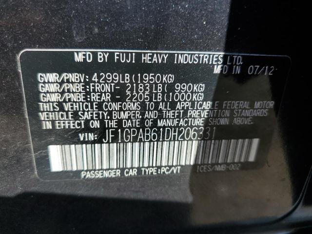 Photo 11 VIN: JF1GPAB61DH206331 - SUBARU IMPREZA PR 