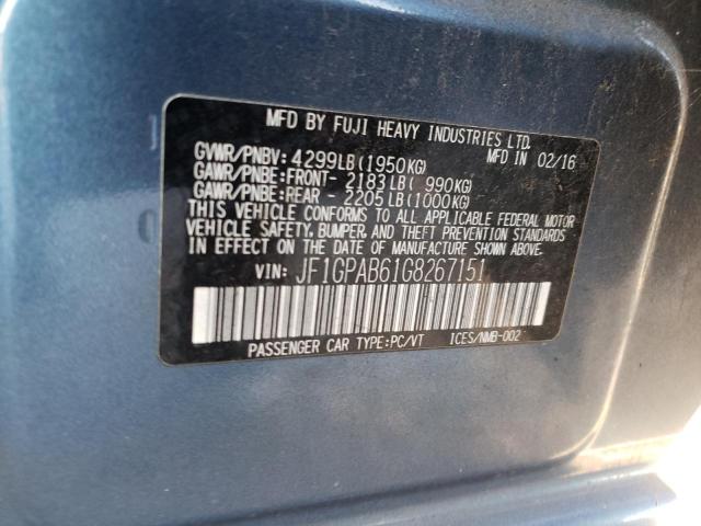 Photo 11 VIN: JF1GPAB61G8267151 - SUBARU IMPREZA PR 