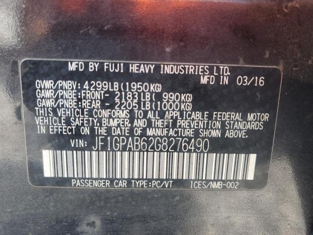 Photo 12 VIN: JF1GPAB62G8276490 - SUBARU IMPREZA PR 