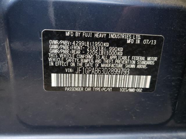 Photo 9 VIN: JF1GPAB63D2899793 - SUBARU IMPREZA PR 