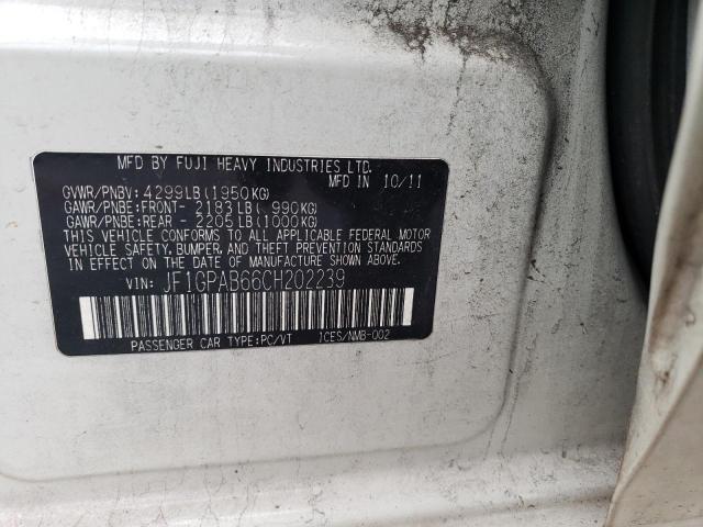 Photo 11 VIN: JF1GPAB66CH202239 - SUBARU IMPREZA 