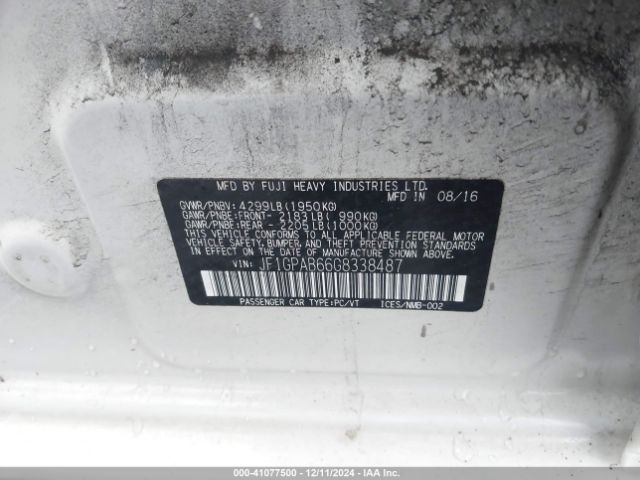 Photo 8 VIN: JF1GPAB66G8338487 - SUBARU IMPREZA 