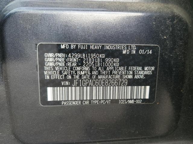 Photo 11 VIN: JF1GPAC60E8266729 - SUBARU IMPREZA PR 