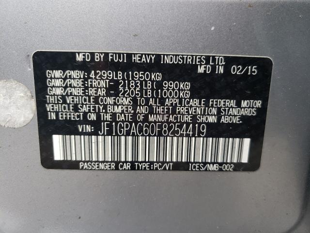 Photo 9 VIN: JF1GPAC60F8254419 - SUBARU IMPREZA PR 