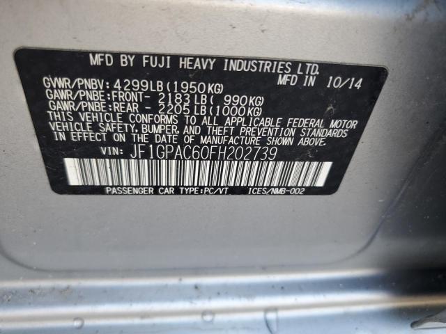 Photo 11 VIN: JF1GPAC60FH202739 - SUBARU IMPREZA 