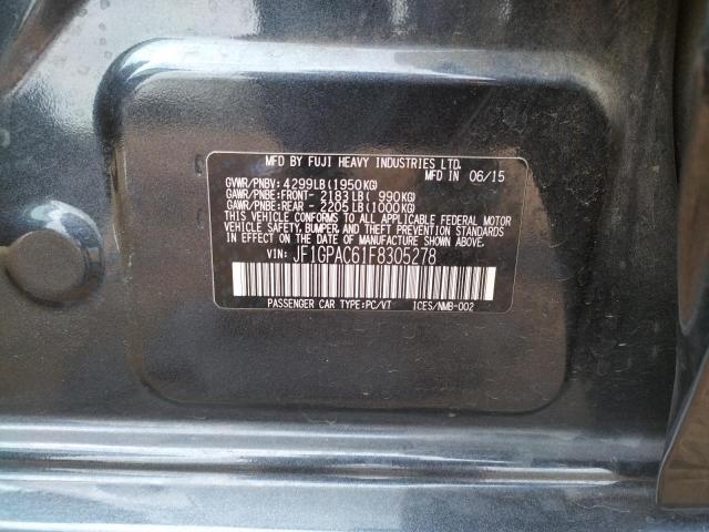 Photo 9 VIN: JF1GPAC61F8305278 - SUBARU IMPREZA PR 