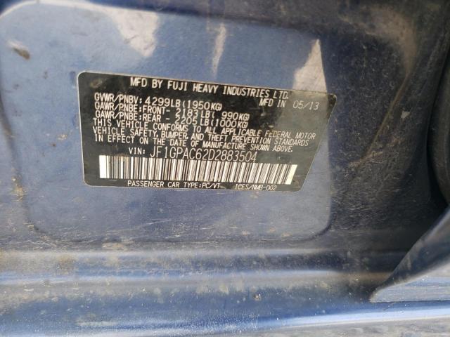 Photo 11 VIN: JF1GPAC62D2883504 - SUBARU IMPREZA 