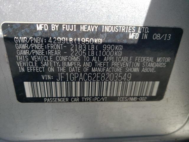 Photo 12 VIN: JF1GPAC62E8203549 - SUBARU IMPREZA PR 