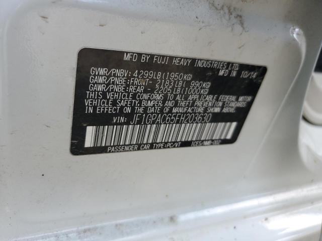 Photo 12 VIN: JF1GPAC65FH203630 - SUBARU IMPREZA PR 