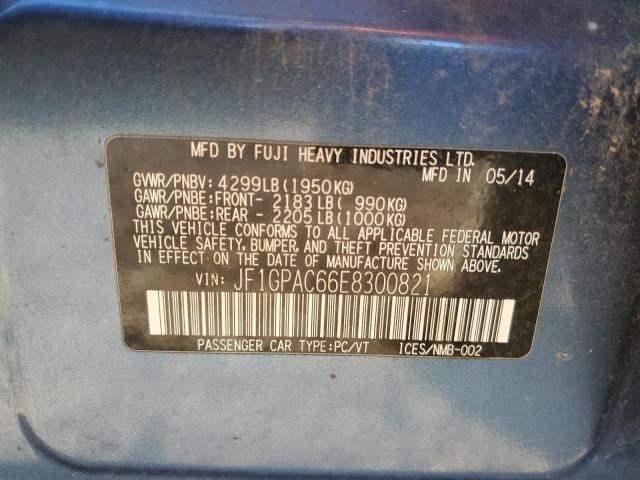 Photo 12 VIN: JF1GPAC66E8300821 - SUBARU IMPREZA 