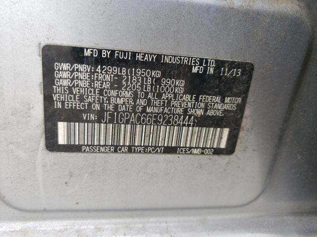 Photo 12 VIN: JF1GPAC66E9238444 - SUBARU IMPREZA PR 