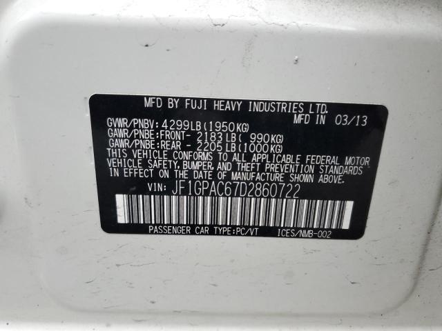 Photo 11 VIN: JF1GPAC67D2860722 - SUBARU IMPREZA PR 