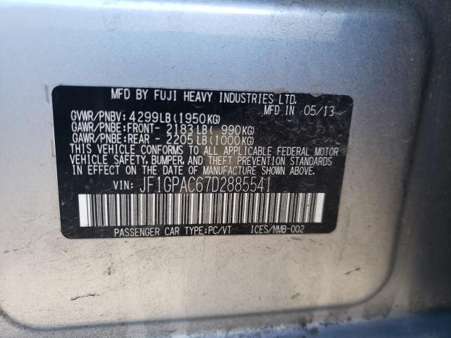 Photo 9 VIN: JF1GPAC67D2885541 - SUBARU IMPREZA PR 