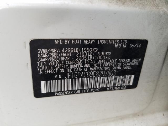 Photo 9 VIN: JF1GPAC69E8297803 - SUBARU IMPREZA PR 