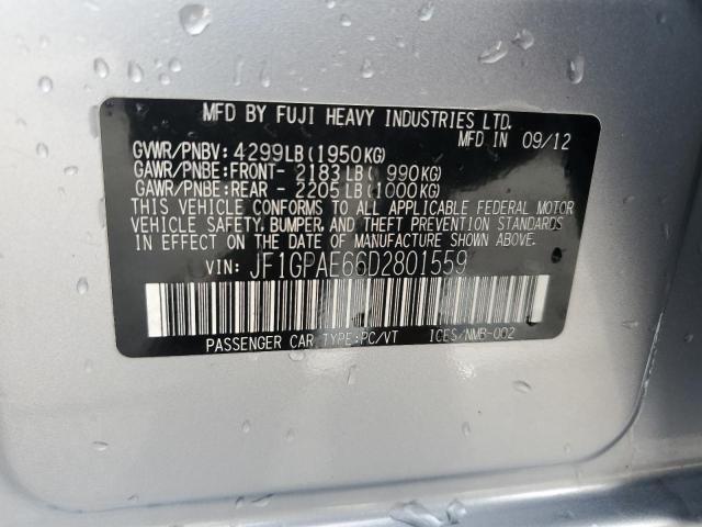 Photo 12 VIN: JF1GPAE66D2801559 - SUBARU IMPREZA PR 