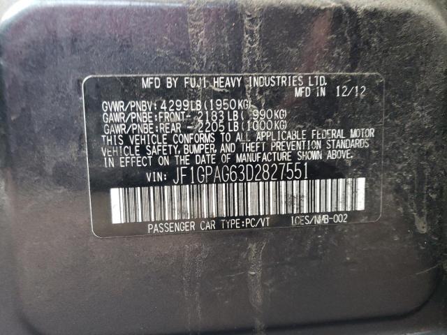 Photo 12 VIN: JF1GPAG63D2827551 - SUBARU IMPREZA 