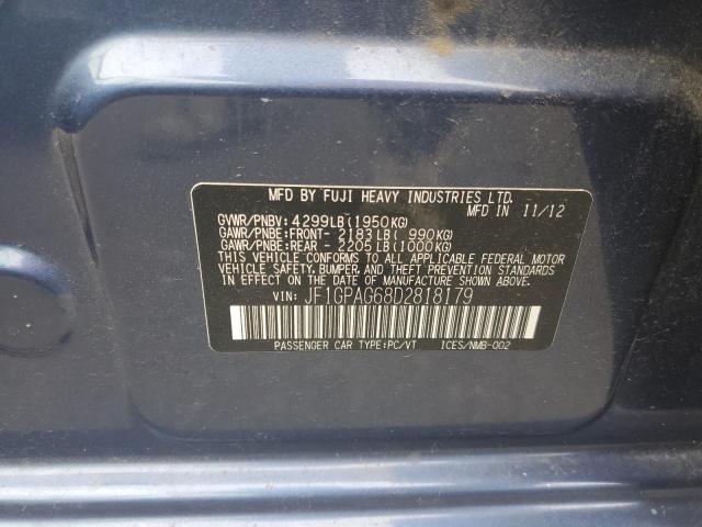 Photo 11 VIN: JF1GPAG68D2818179 - SUBARU IMPREZA LI 