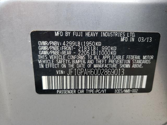 Photo 9 VIN: JF1GPAH60D2869013 - SUBARU IMPREZA LI 