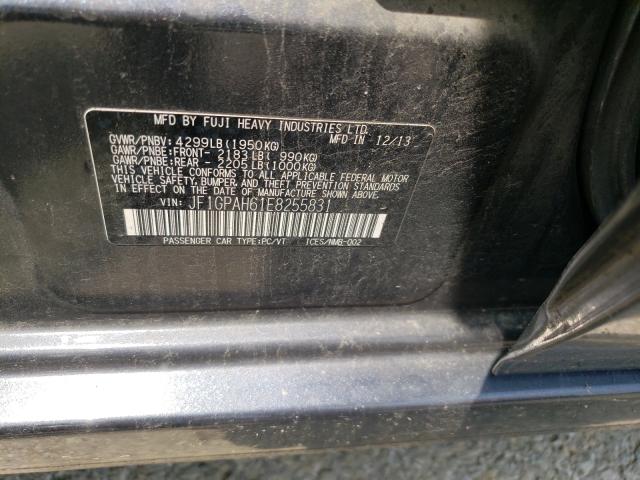 Photo 9 VIN: JF1GPAH61E8255831 - SUBARU IMPREZA LI 