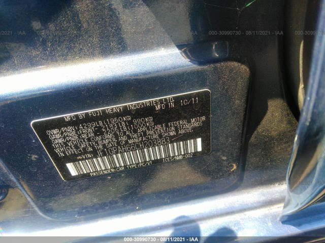 Photo 8 VIN: JF1GPAH66CH203883 - SUBARU IMPREZA 