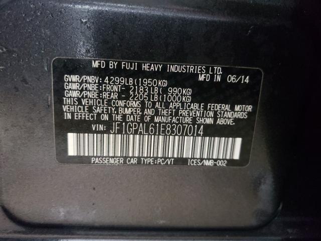 Photo 9 VIN: JF1GPAL61E8307014 - SUBARU IMPREZA SP 