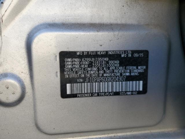 Photo 11 VIN: JF1GPAP60GH204907 - SUBARU IMPREZA 