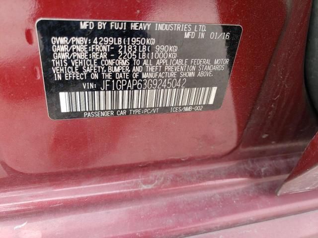 Photo 11 VIN: JF1GPAP63G9245042 - SUBARU IMPREZA SP 