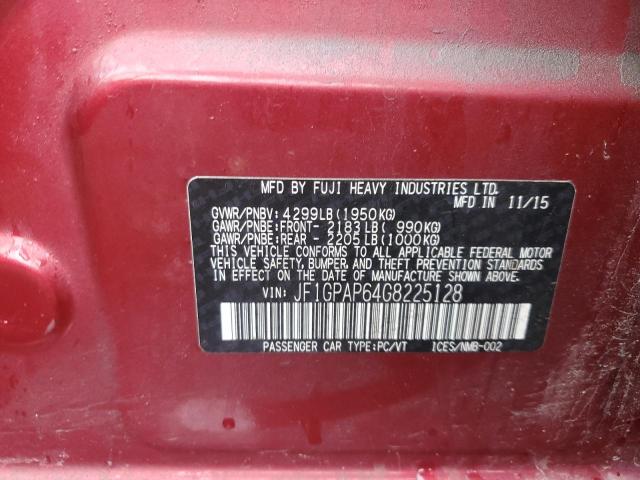 Photo 12 VIN: JF1GPAP64G8225128 - SUBARU IMPREZA SP 