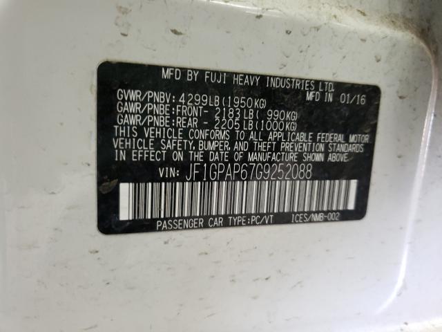 Photo 9 VIN: JF1GPAP67G9252088 - SUBARU IMPREZA SP 