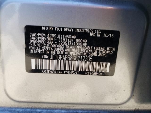 Photo 9 VIN: JF1GPAP68G8212205 - SUBARU IMPREZA SP 