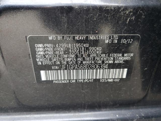 Photo 12 VIN: JF1GPAS68D2806394 - SUBARU IMPREZA 