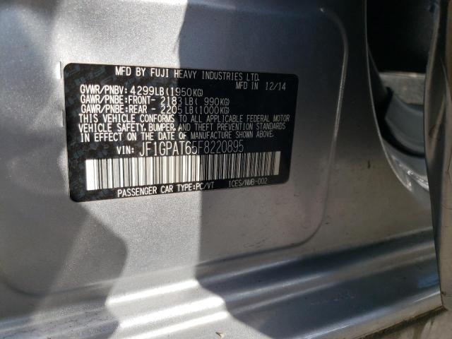 Photo 9 VIN: JF1GPAT65F8220895 - SUBARU IMPREZA SP 