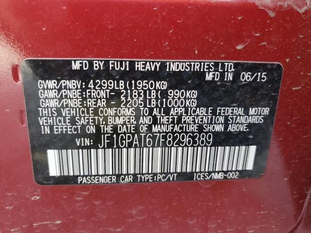 Photo 12 VIN: JF1GPAT67F8296389 - SUBARU IMPREZA SP 