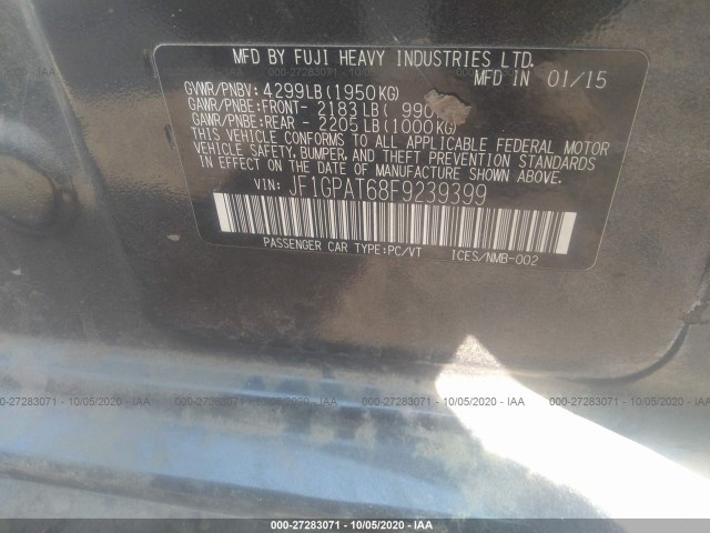 Photo 8 VIN: JF1GPAT68F9239399 - SUBARU IMPREZA WAGON 