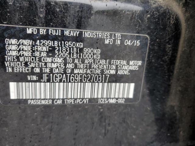 Photo 12 VIN: JF1GPAT69FG270317 - SUBARU IMPREZA 